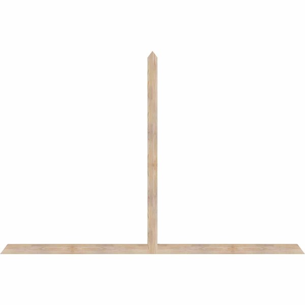 Ekena Millwork Portland Smooth Timber Gable Bracket, Douglas Fir, 108"W x 72"H x 1 1/2"D x 3 1/2"F, 16/12 Pitch GBW108X72X0204POR00SDF - main
